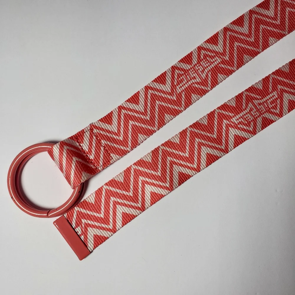 Diesel Vintage Retro‎ Chevron Red and White  Belt Size 36